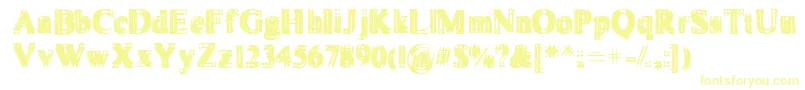 fuente Vibrato – Fuentes Amarillas Sobre Fondo Blanco