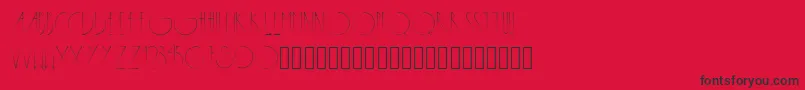 Metropolis Font – Black Fonts on Red Background