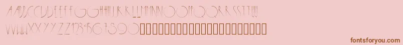 Metropolis Font – Brown Fonts on Pink Background