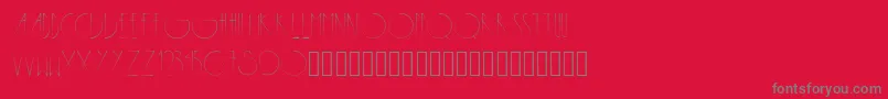 Metropolis Font – Gray Fonts on Red Background