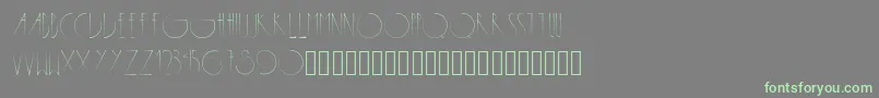 Metropolis Font – Green Fonts on Gray Background
