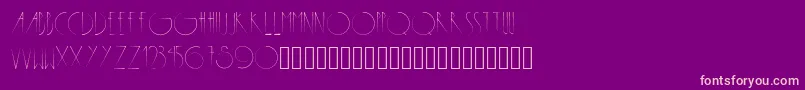 Metropolis Font – Pink Fonts on Purple Background