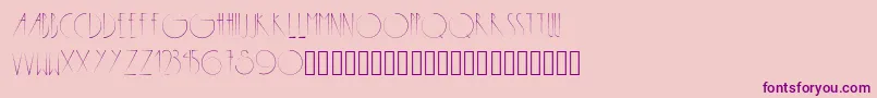 Metropolis Font – Purple Fonts on Pink Background