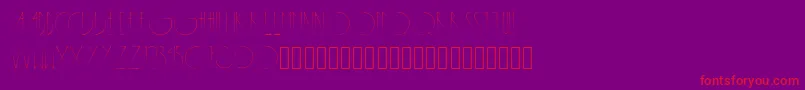 Saiba mais sobre a fonte Metropolis Fonte Metropolis – fontes vermelhas em um fundo violeta