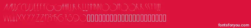 Metropolis Font – White Fonts on Red Background