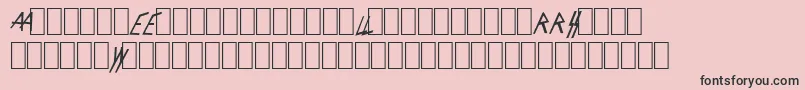 SlayerLogo Font – Black Fonts on Pink Background