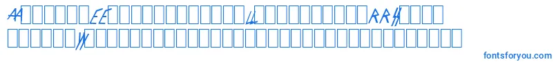 SlayerLogo Font – Blue Fonts on White Background