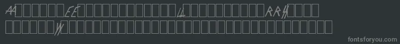 SlayerLogo Font – Gray Fonts on Black Background