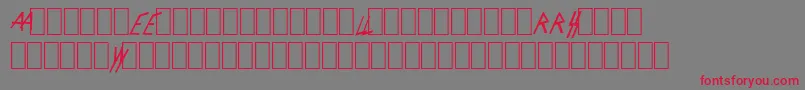 SlayerLogo Font – Red Fonts on Gray Background