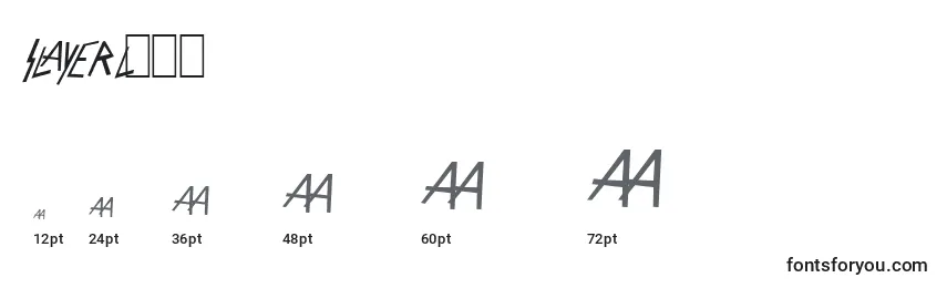 SlayerLogo Font Sizes