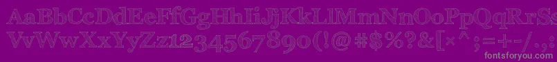 ArchisticoNormal Font – Gray Fonts on Purple Background