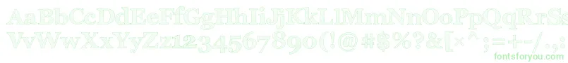 ArchisticoNormal-Schriftart – Grüne Schriften