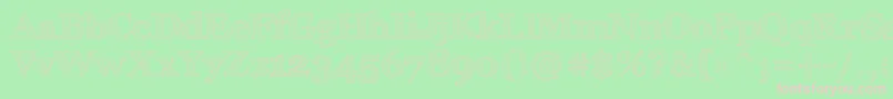 ArchisticoNormal Font – Pink Fonts on Green Background