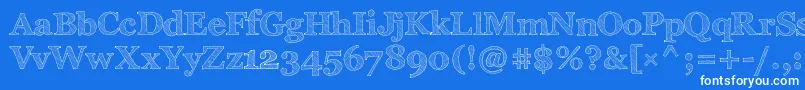 ArchisticoNormal Font – White Fonts on Blue Background