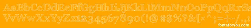 ArchisticoNormal Font – White Fonts on Orange Background
