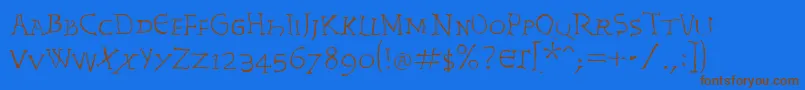 Police InvasionLtRex – polices brunes sur fond bleu