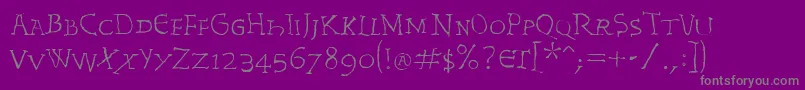 InvasionLtRex-Schriftart – Graue Schriften auf violettem Hintergrund