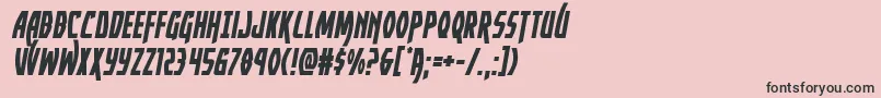 Yankeeclippersemital-Schriftart – Schwarze Schriften auf rosa Hintergrund