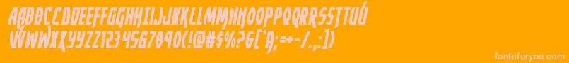 Yankeeclippersemital Font – Pink Fonts on Orange Background