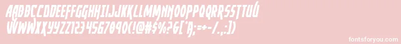 フォントYankeeclippersemital – ピンクの背景に白い文字