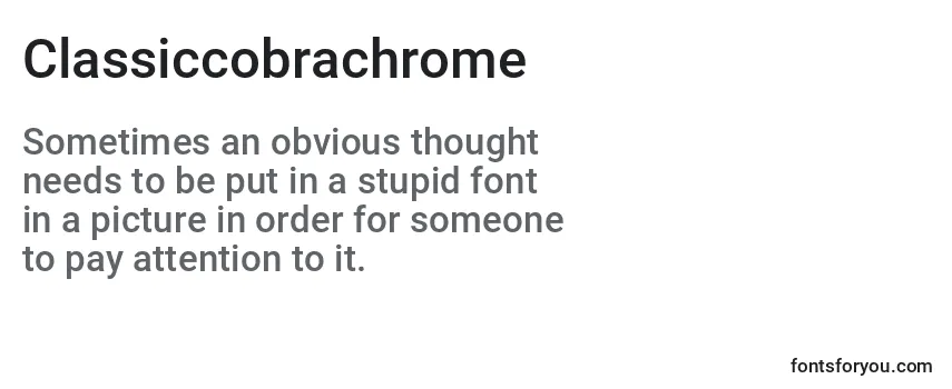Шрифт Classiccobrachrome