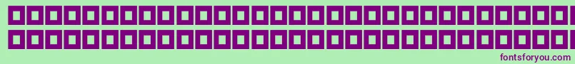 AlMohtrefen2-fontti – violetit fontit vihreällä taustalla