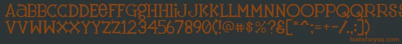 Tangerine Font – Brown Fonts on Black Background