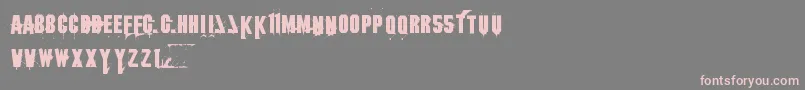 1 Font – Pink Fonts on Gray Background