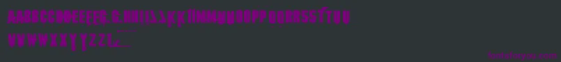 1 Font – Purple Fonts on Black Background