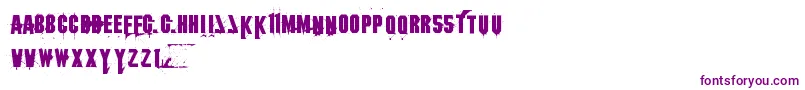 1 Font – Purple Fonts on White Background
