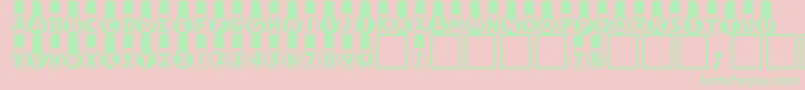 ArmleuchterHeavyDb Font – Green Fonts on Pink Background