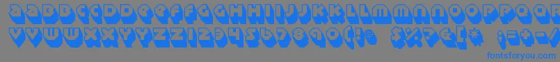 Sudbury Basin 3D Font – Blue Fonts on Gray Background