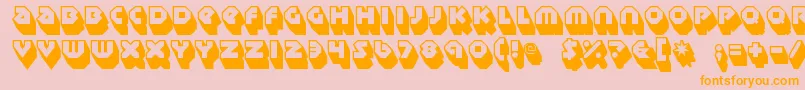 Sudbury Basin 3D Font – Orange Fonts on Pink Background