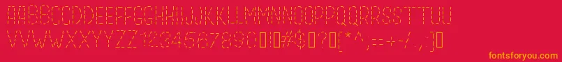 Gaelleabc Font – Orange Fonts on Red Background