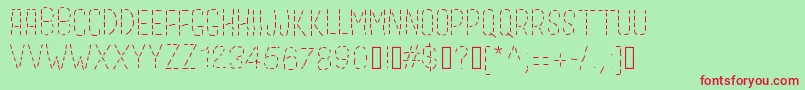 Gaelleabc Font – Red Fonts on Green Background