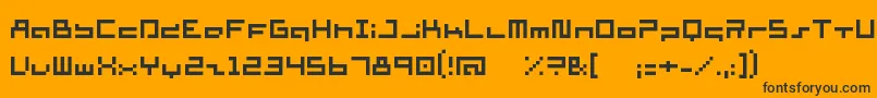 More about SupersimpleRegular Font SupersimpleRegular Font – Black Fonts on Orange Background