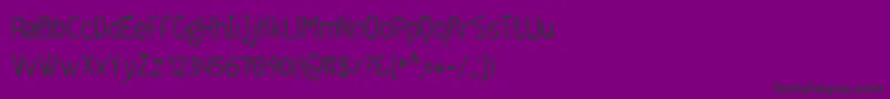 Geeker-Schriftart – Schwarze Schriften auf violettem Hintergrund