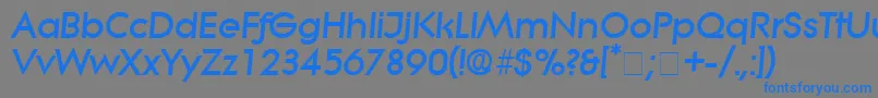 SaborDisplaySsiItalic Font – Blue Fonts on Gray Background