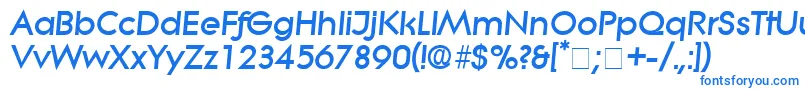 Шрифт SaborDisplaySsiItalic – синие шрифты