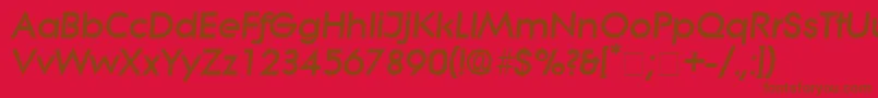 SaborDisplaySsiItalic Font – Brown Fonts on Red Background