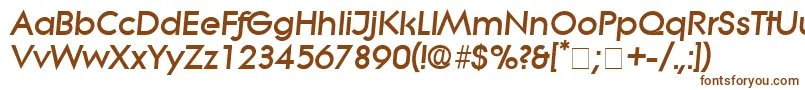 SaborDisplaySsiItalic Font – Brown Fonts on White Background