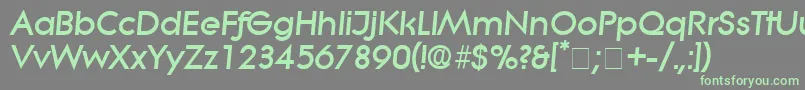 SaborDisplaySsiItalic Font – Green Fonts on Gray Background