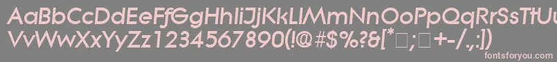SaborDisplaySsiItalic Font – Pink Fonts on Gray Background