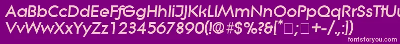 SaborDisplaySsiItalic Font – Pink Fonts on Purple Background