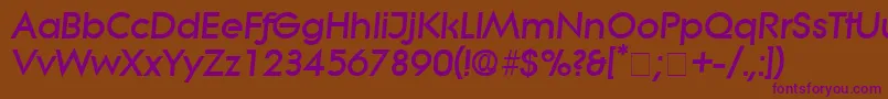 SaborDisplaySsiItalic Font – Purple Fonts on Brown Background