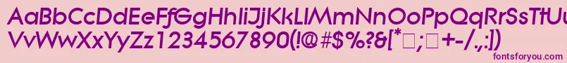 Шрифт SaborDisplaySsiItalic – фиолетовые шрифты на розовом фоне
