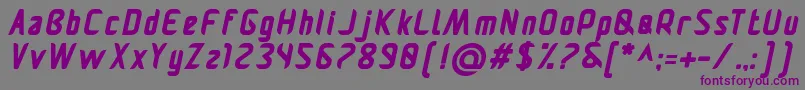 Pamekasanbi Font – Purple Fonts on Gray Background