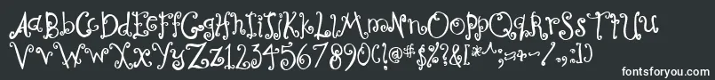 CurlyCoryphaeus Font – White Fonts