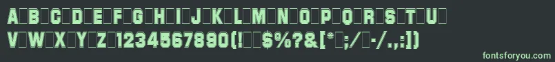Шрифт SuperstarLetPlain.1.0 – зелёные шрифты на чёрном фоне