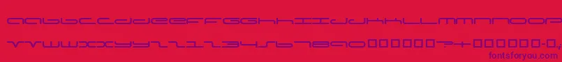 fuente CaptainPodd – Fuentes Moradas Sobre Fondo Rojo